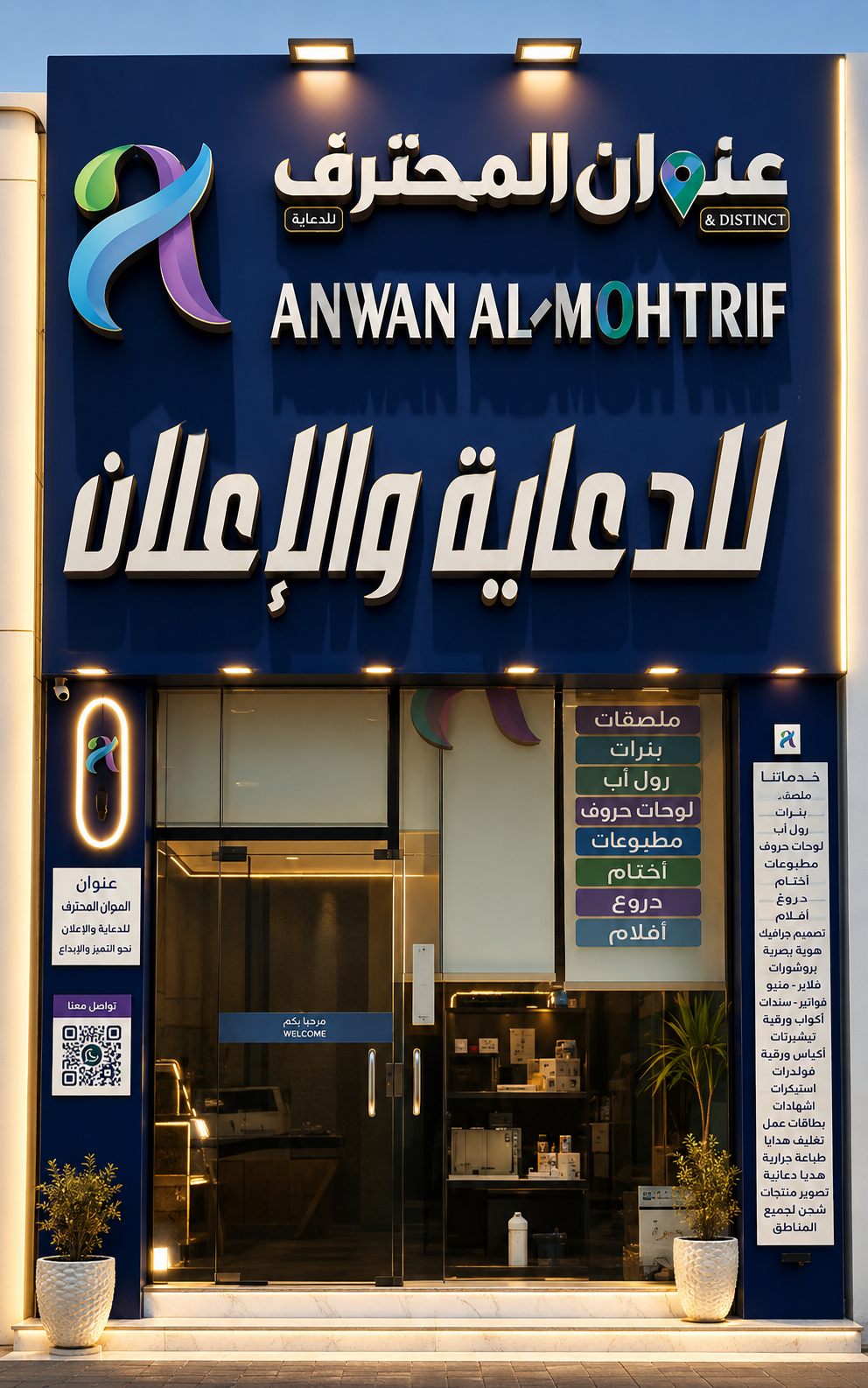 واجهة عنوان المحترف للطباعة